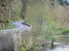 Gargantas del Allier - Camino de las gargantas a lo largo del río Allier