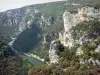 Gargantas del Ardèche - Acantilados con vistas al río Ardèche