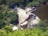 Gargantas do Vézère - Barragem hidroeléctrica do Saillant no Vézère