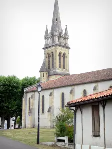 Gascon Landes Regional Nature Park - Bell tower of the Saint-Jean-Baptiste church of Luxey