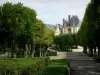 Giardini del castello di Fontainebleau - Dei viali di tigli del palazzo di Fontainebleau
