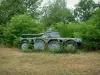 Giromagny堡垒 - 军事坦克和树在背景中