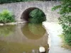 Gola della Vézère - Ponte medievale che attraversa il fiume Vézère salienti; nella città di Allassac