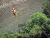 Gole dell'Ardèche - Canoa a vela sulle acque del dell'Ardèche