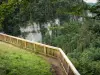 Gorges du Doubs - Belvédère avec vue sur les falaises (parois rocheuses) et les arbres