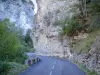 Gorges des Gats - Falaises dominant la route des gorges