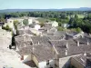 Grignan - Blick über die Ziegeldächer des Dorfes