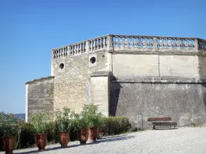 Grignan castle - Castle terrace