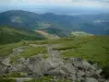Grote Ballon - Top van de berg met uitzicht op de omliggende heuvels (Parc Naturel Regional des Ballons des Vosges)