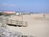 Gruissan - Gruissan-Plage: praia de areia e beira-mar da estância balnear