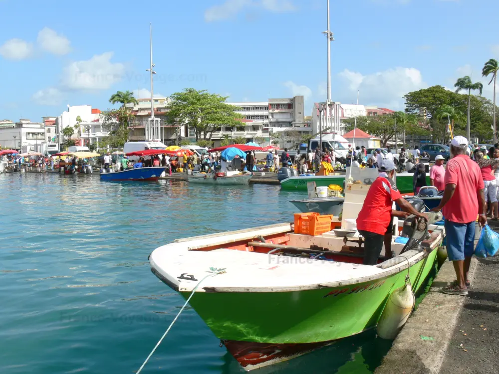 Guide de Guadeloupe - Pointe-à-Pitre - Marché aux poissons de la Darse