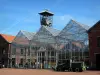 Historisches Zentrum des Bergbaus in Lewarde - Bergbaumuseum: Glasbau der Maschinen und Gebäude der ehemaligen Grube Delloye