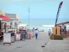 Hossegor - Terrasse de café et boutique avec vue sur l'océan Atlantique