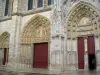 Igreja Colegiada de Mantes-la-Jolie - Portais da igreja colegiada de Notre-Dame