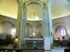 Igreja de Rieux-Minervois - Interior da igreja românica Sainte-Marie: altar-mor