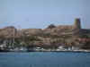 L'Île-Rousse - Mer, port de plaisance et tour génoise