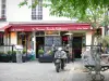 Guía de Isla de Francia - Le Marais - Terraza del restaurante en lugar de la-Catherine-Market Sainte