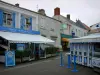 Isla de Noirmoutier - Noirmoutier en l'Ile: casas, tiendas y restaurante con terraza