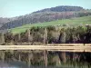 Meer van Issarlès - Groene heuvel met uitzicht op het water