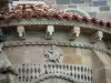 Issoire - Detalhes da cabeceira da igreja românica de Saint-Austremoine