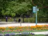 Jardin des Plantes - Parterres fleuris du parc