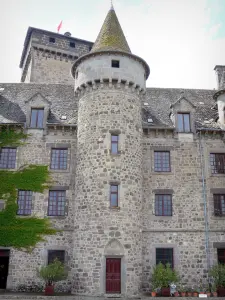 Kasteel van Pesteils - Toren en de gevel van het kasteel