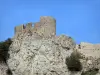 Kasteel van Peyrepertuse - Overblijfselen van het fort hoog