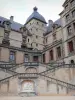 Kasteel van Vizille - Departementale veld Vizille: trappen van het kasteel