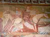 Kerk Saint-Martin de Vic - Binnen in de kerk Saint-Martin: Romeinse fresco (muurschildering) in het dorp Nohant-Vic