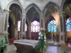 Kerk Saint-Séverin - Binnen in de kerk: koor