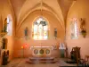 Kerk van Sainte-Magnance - Binnen in de kerk Sainte-Magnance: koor