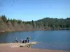 Lake Bouchet - Pescadores no lago