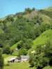 Landscapes of the Béarn - Stone house in a green setting