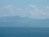 Landscapes of the Corsica coast - The Mediterranean sea with the Sanguinaires islands, the Parata headland and coast