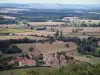 Landscapes of Southern Burgundy - Village, meadows, trees and forests