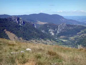 Landschaften der Drôme - Regionaler Naturpark Vercors: Panorama der Berge des Vercors-Massivs