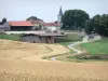 Landschaften der Haute-Marne - Bauernhof am Rand der Äcker