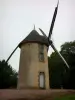 Landschaften der Vendée - Mühle Justices (Windmühle), in Saint-Michel-Mont-Mercure