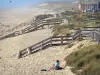 Landschappen van Gironde - Strand en duin Lacanau -Ocean