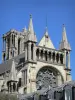 Laon - Rose du chevet plat de la cathédrale Notre-Dame