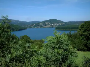 Meer van le Laouzas - Bomen, meer en bos (natuurpark van de Haut-Languedoc)