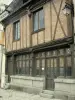 Laval - Gevel van een vakwerkhuis in de oude binnenstad
