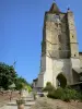 Lavardens - Clocher-porche de l'église Saint-Michel
