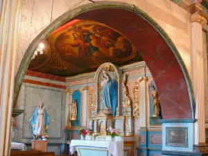 Lévignacq - Intérieur de l'église Saint-Martin : autel latéral