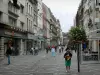 Lille - Rue commerçante avec ses boutiques et ses maisons