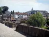 Limoges - Pont Saint-Etienne met uitzicht op huizen en gebouwen in de stad