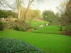 Gids van de Loire-Atlantique - Nantes - Bloemen, gazons, meer en bomen in de Jardin des Plantes