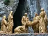 Lourdes - Domaine de la Grotte (sanctuaires, cité religieuse) : station du chemin de croix