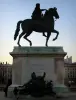 Lyon - Presqu'île : statue de Louis XIV, sur la place Bellecour