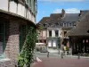 Lyons-la-Forêt - Covered market hall and houses in the village
